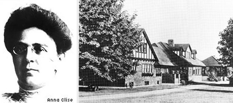 Слева – хозяйка поместья Anna Clise, справа - 28-комнатный особняк